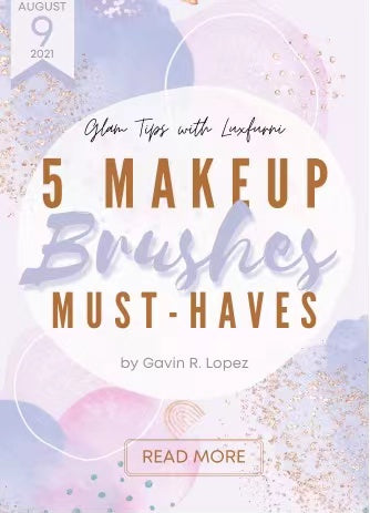 Luxfurni vanity makeup organizer maker guides us for 5 makeup brushes must-haves that is sure to give you an (Instagram- worthy) look!